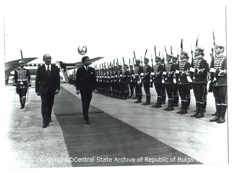 The Crown Prince Akihito during his official state visit in Bulgaria, October 1979.